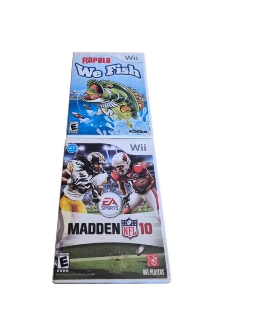 Wii Madden NFL 10 Rapala We Fish Like New Condition Booklets Included